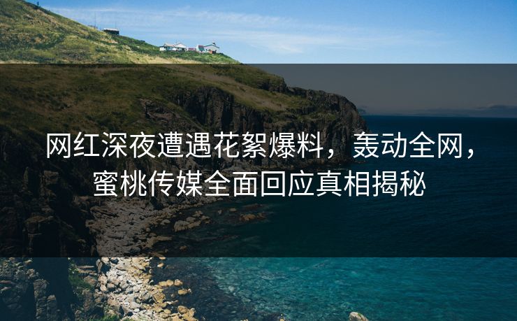 网红深夜遭遇花絮爆料,轰动全网,蜜桃传媒全面回应真相揭秘 网红深夜遭遇花絮爆料,轰动全网,蜜桃传媒全面回应真相揭秘